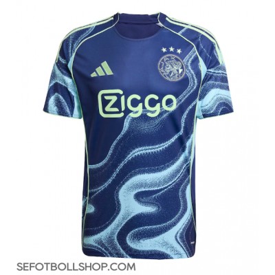 Billiga Ajax Oscar Gloukh #10 Borta fotbollskläder 2025-26 Kortärmad Billiga Ajax Oscar Gloukh #10 Borta fotbollskläder 2025-26 Kortärmad